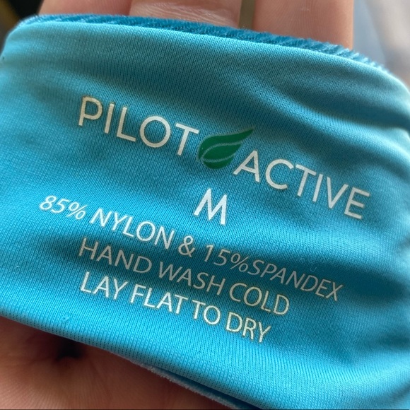 Velvet turquoise bikini top + bottom - Picture 3 of 3